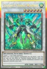 Stardust Charge Warrior [MAGO-EN029] Gold Rare | Fandemonia Ltd