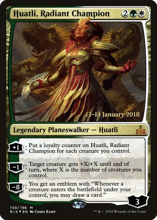 Huatli, Radiant Champion [Rivals of Ixalan Promos] | Fandemonia Ltd