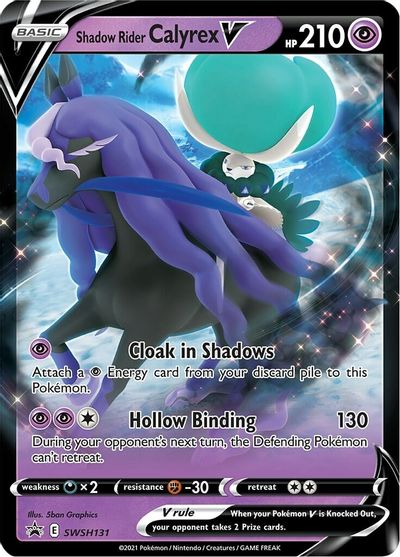 Shadow Rider Calyrex V (SWSH131) (Jumbo Card) [Sword & Shield: Black Star Promos] | Fandemonia Ltd