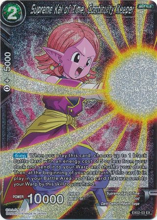 Supreme Kai of Time, Continuity Keeper (Foil) (EX02-03) [Dark Demon's Villains] | Fandemonia Ltd