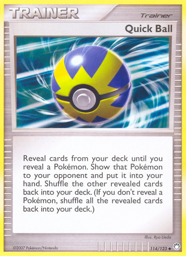 Quick Ball (114/123) [Diamond & Pearl: Mysterious Treasures] | Fandemonia Ltd