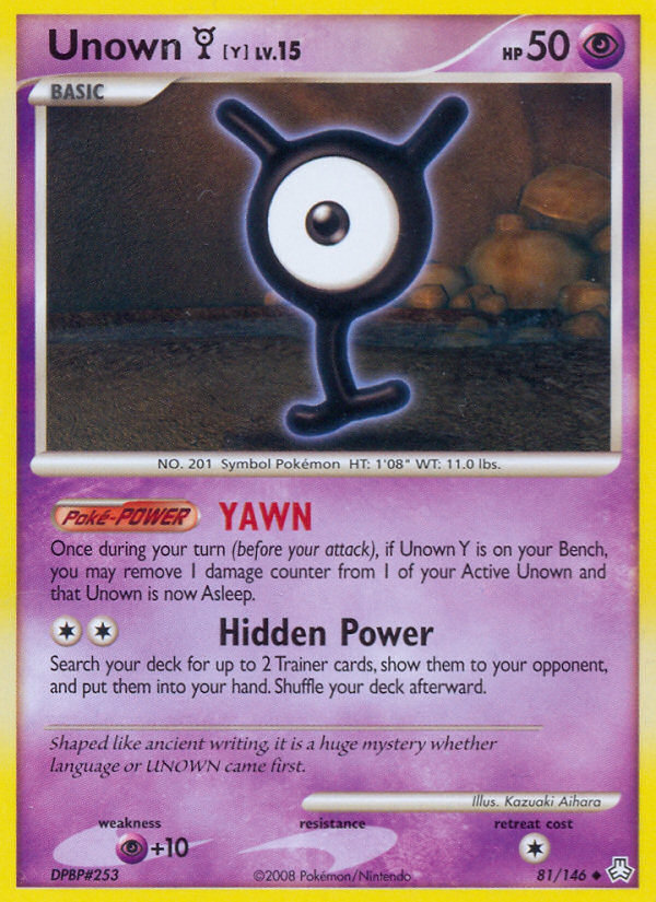 Unown Y (81/146) [Diamond & Pearl: Legends Awakened] | Fandemonia Ltd