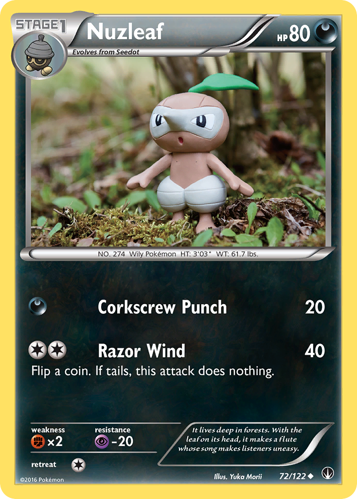 Nuzleaf (72/122) [XY: BREAKpoint] | Fandemonia Ltd