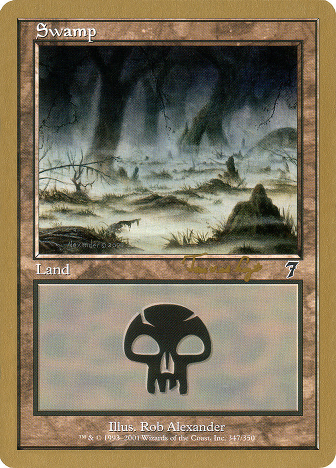 Swamp (tvdl347) (Tom van de Logt) [World Championship Decks 2001] | Fandemonia Ltd