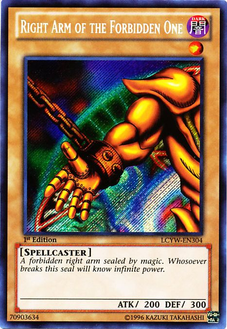 Right Arm of the Forbidden One [LCYW-EN304] Secret Rare | Fandemonia Ltd