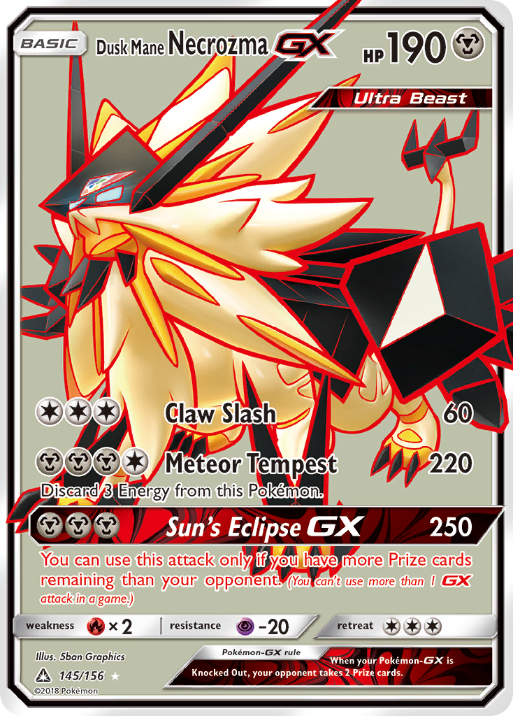 Dusk Mane Necrozma GX (145/156) [Sun & Moon: Ultra Prism] | Fandemonia Ltd