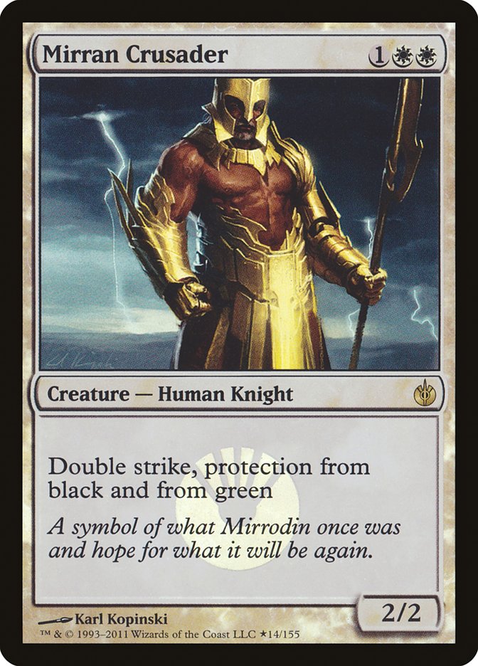 Mirran Crusader (Buy-A-Box) [Mirrodin Besieged Promos] | Fandemonia Ltd