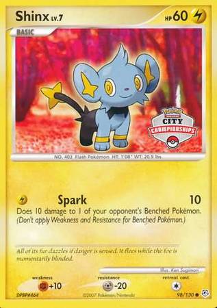 Shinx (98/130) (City Championships Promo) [Nintendo: Black Star Promos] | Fandemonia Ltd