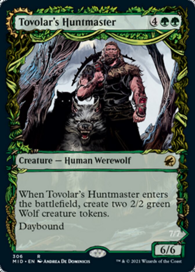 Tovolar's Huntmaster // Tovolar's Packleader (Showcase Equinox) [Innistrad: Midnight Hunt] | Fandemonia Ltd