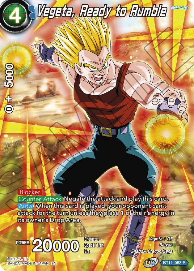 Vegeta, Ready to Rumble (BT11-053) [Theme Selection: History of Vegeta] | Fandemonia Ltd