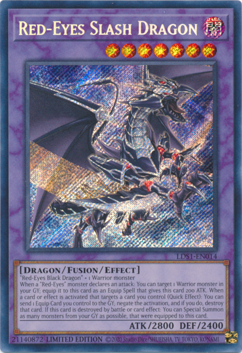 Red-Eyes Slash Dragon [LDS1-EN014] Secret Rare | Fandemonia Ltd