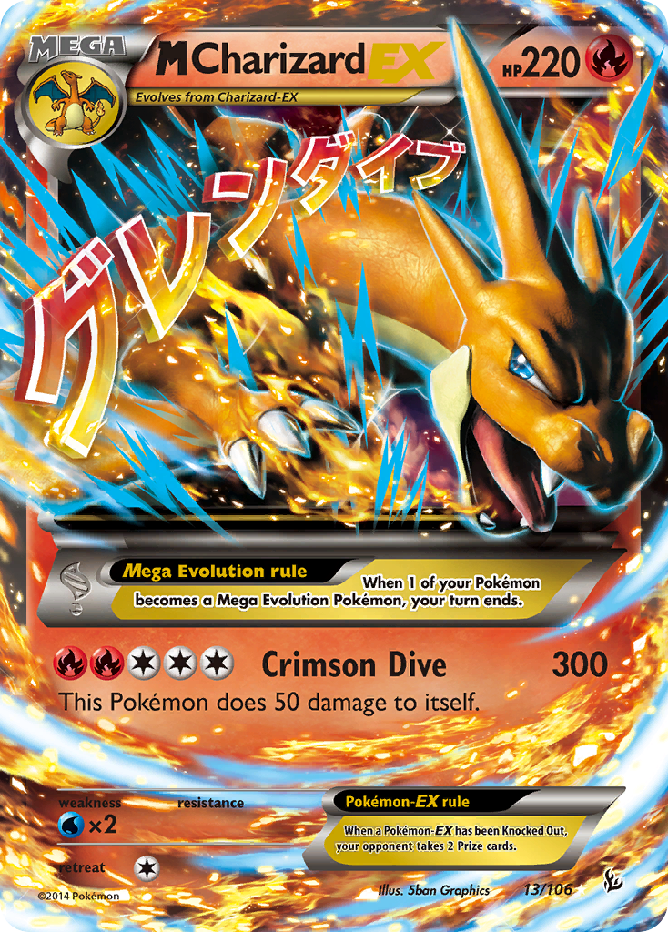 M Charizard EX (13/106) [XY: Flashfire] | Fandemonia Ltd