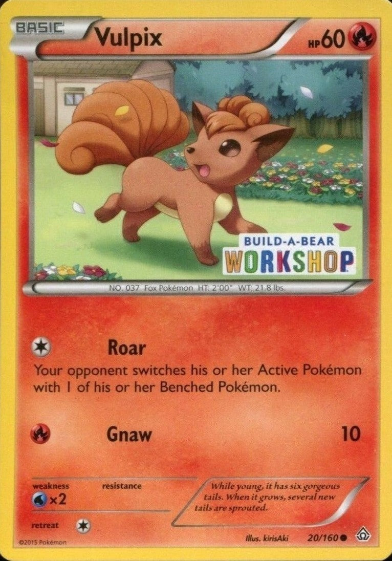 Vulpix (20/160) (Build A Bear Workshop Exclusive) [XY: Primal Clash] | Fandemonia Ltd