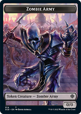 Zombie // Zombie Army Double-Sided Token [Starter Commander Decks] | Fandemonia Ltd