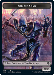 Zombie // Zombie Army Double-Sided Token [Starter Commander Decks] | Fandemonia Ltd