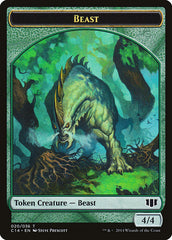 Elf Druid // Beast (020/036) Double-sided Token [Commander 2014 Tokens] | Fandemonia Ltd