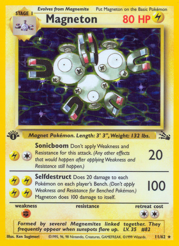 Magneton (11/62) [Fossil 1st Edition] | Fandemonia Ltd