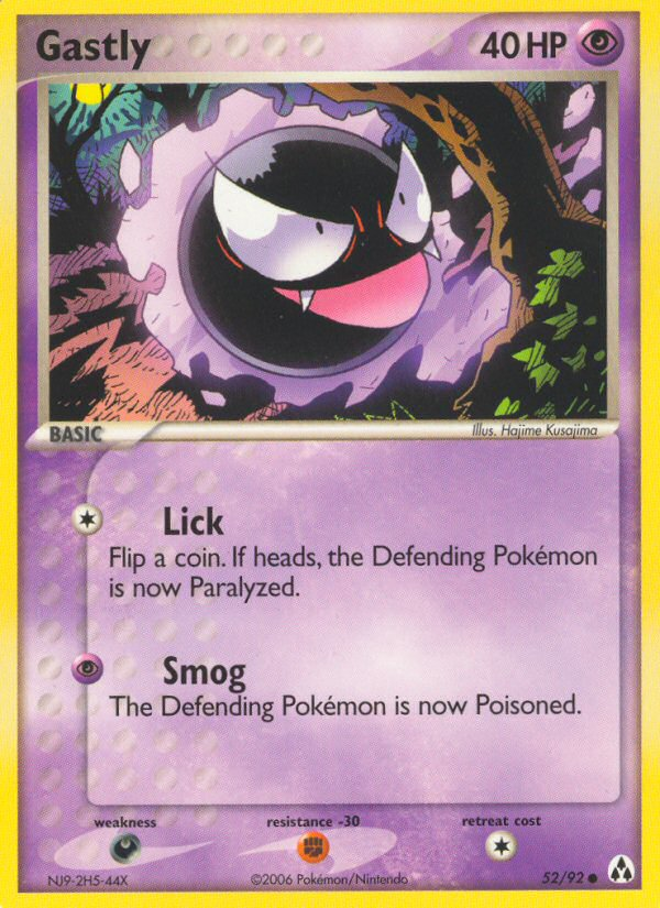 Gastly (52/92) [EX: Legend Maker] | Fandemonia Ltd