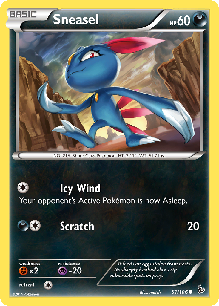 Sneasel (51/106) [XY: Flashfire] | Fandemonia Ltd