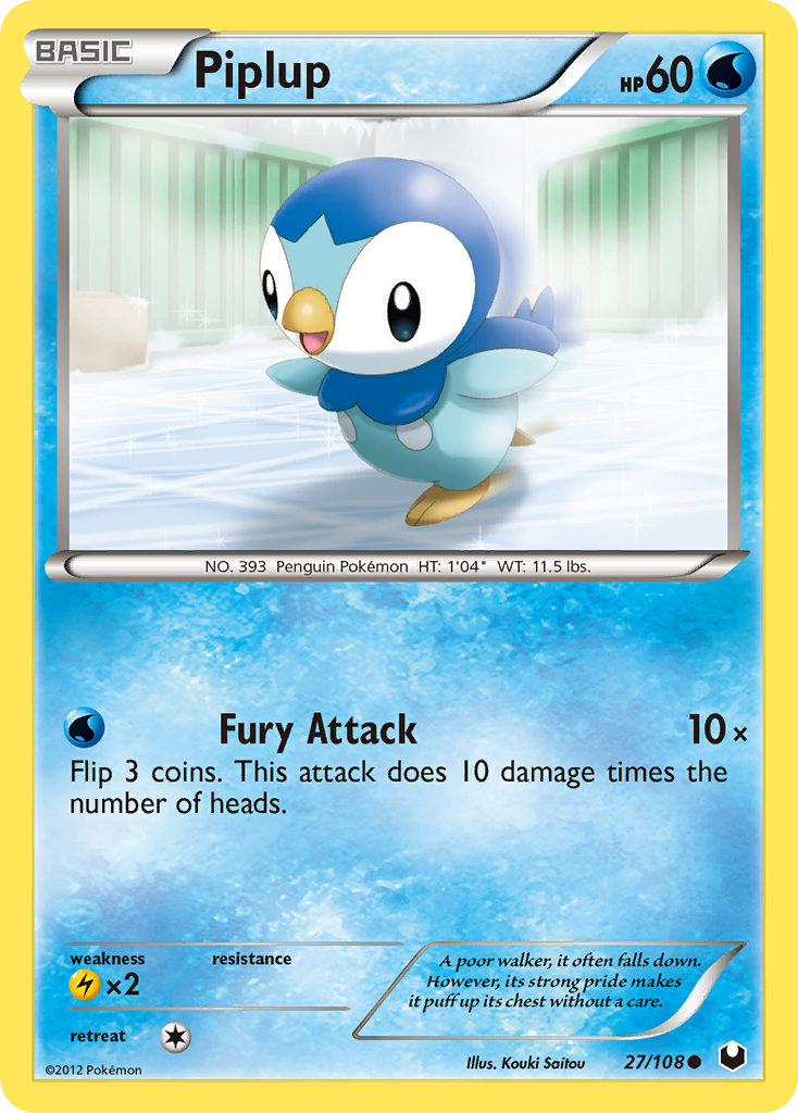 Piplup (27/108) [Black & White: Dark Explorers] | Fandemonia Ltd