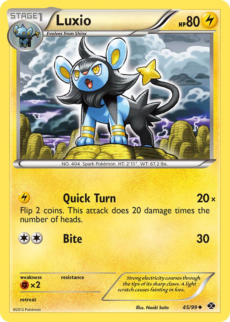 Luxio (45/99) [Black & White: Next Destinies] | Fandemonia Ltd