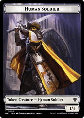 City's Blessing // Human Soldier Double-Sided Token [Murders at Karlov Manor Commander Tokens] | Fandemonia Ltd