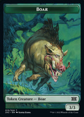 Boar // Vampire Double-sided Token [Double Masters 2022 Tokens] | Fandemonia Ltd