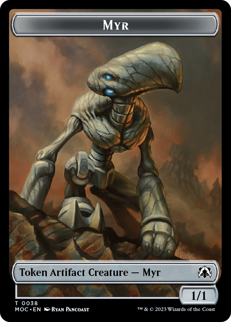 Phyrexian Germ // Myr Double-Sided Token [March of the Machine Commander Tokens] | Fandemonia Ltd