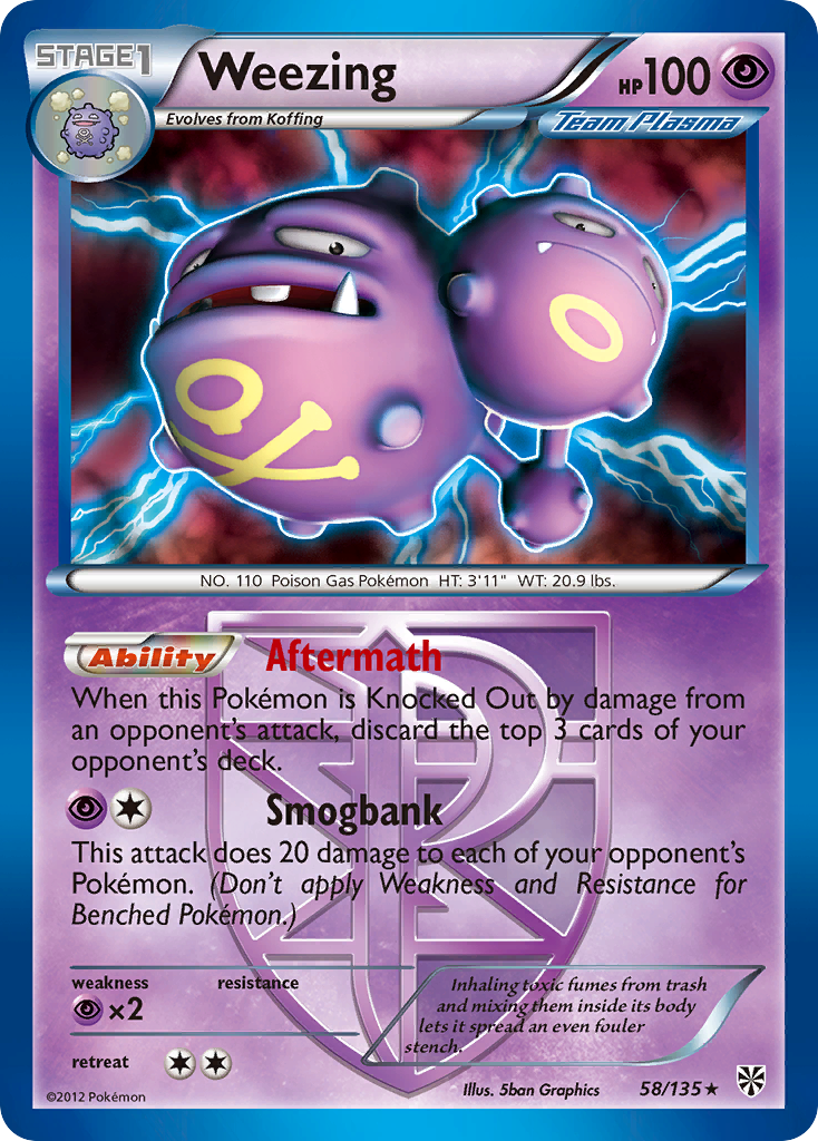 Weezing (58/135) [Black & White: Plasma Storm] | Fandemonia Ltd