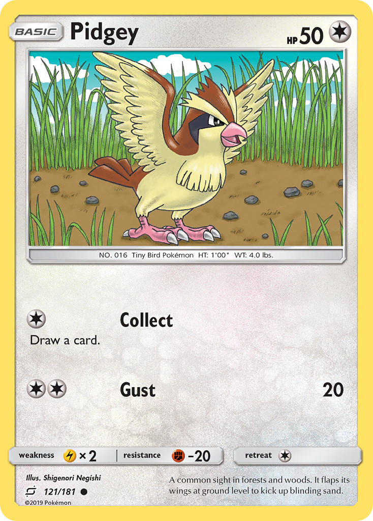 Pidgey (121/181) [Sun & Moon: Team Up] | Fandemonia Ltd