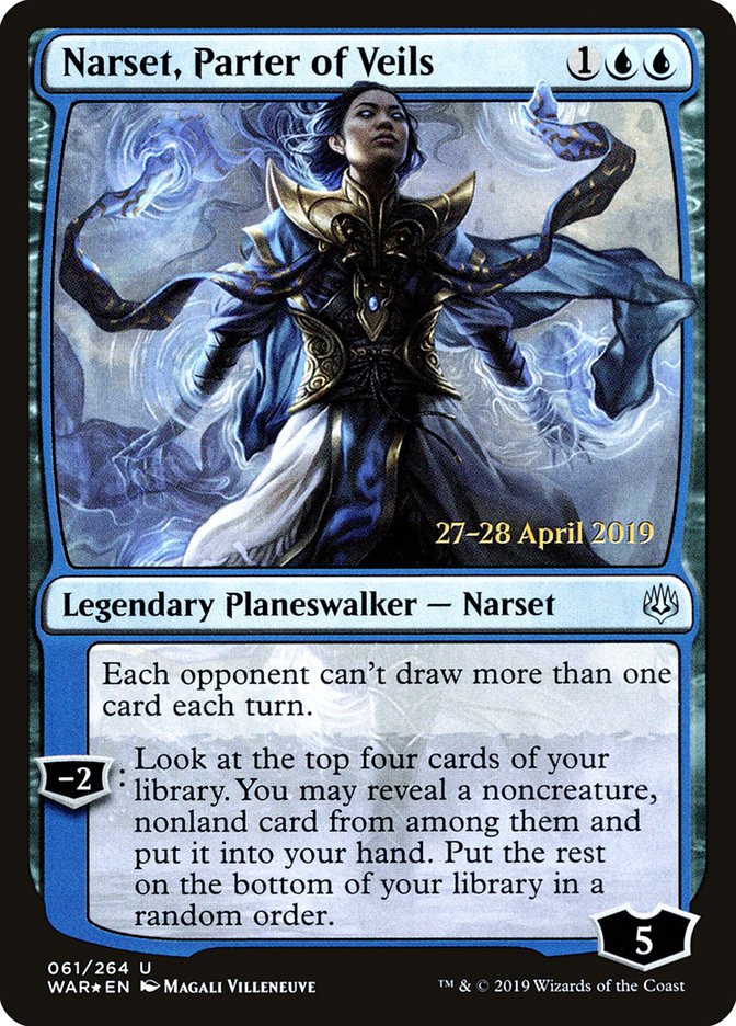 Narset, Parter of Veils  [War of the Spark Prerelease Promos] | Fandemonia Ltd