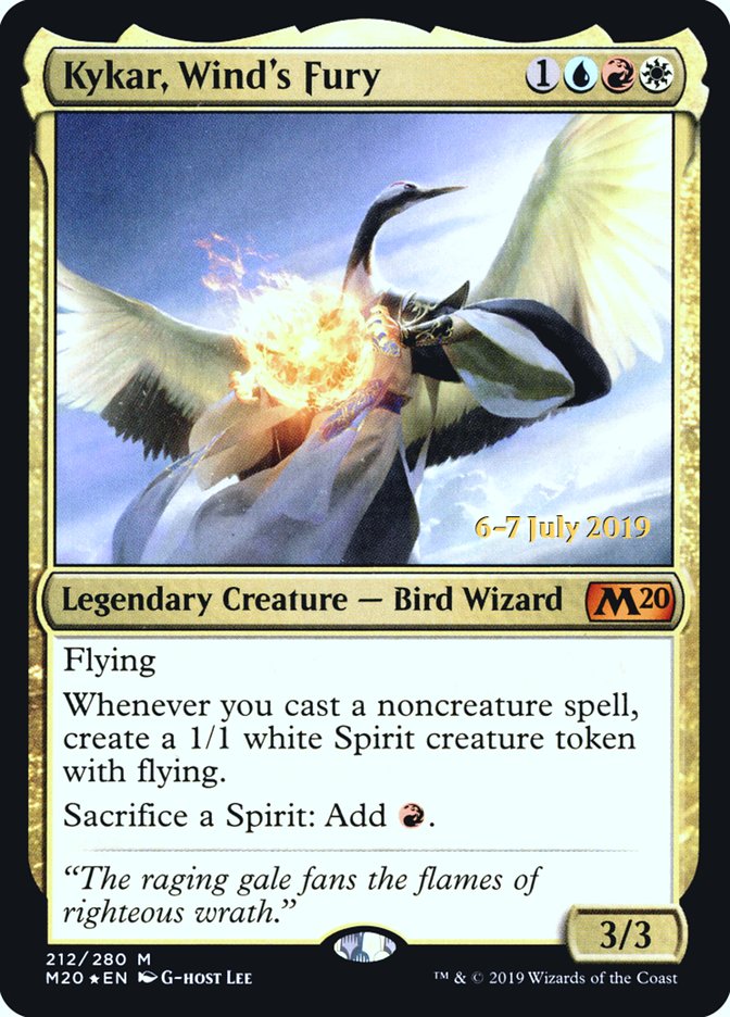 Kykar, Wind's Fury  [Core Set 2020 Prerelease Promos] | Fandemonia Ltd