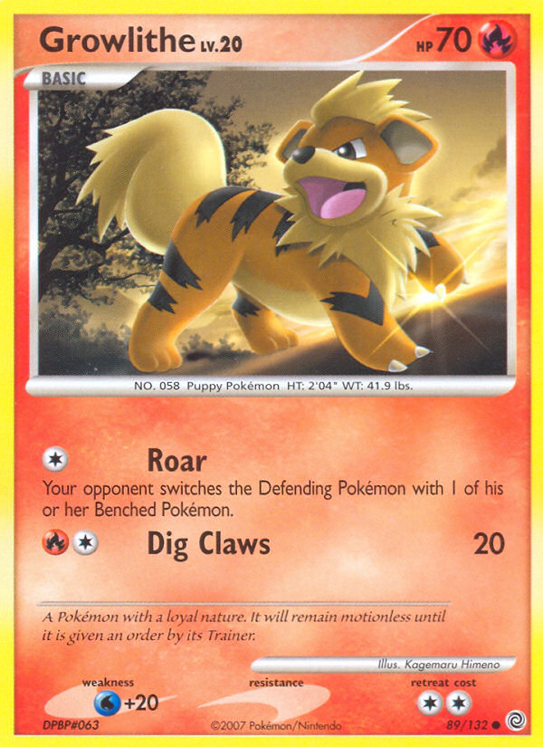 Growlithe (89/132) [Diamond & Pearl: Secret Wonders] | Fandemonia Ltd