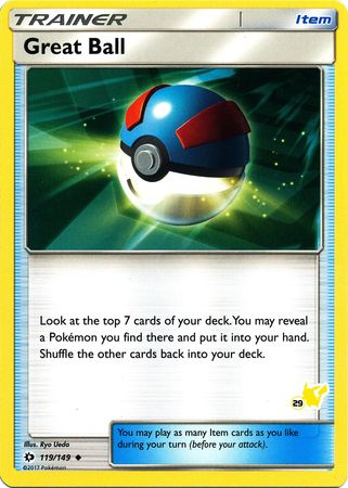 Great Ball (119/149) (Pikachu Stamp #29) [Battle Academy 2020] | Fandemonia Ltd