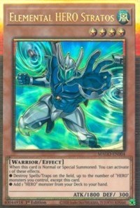 Elemental HERO Stratos (Alternate Art) [MAGO-EN004] Gold Rare | Fandemonia Ltd