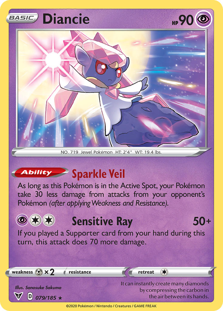 Diancie (079/185) [Sword & Shield: Vivid Voltage] | Fandemonia Ltd