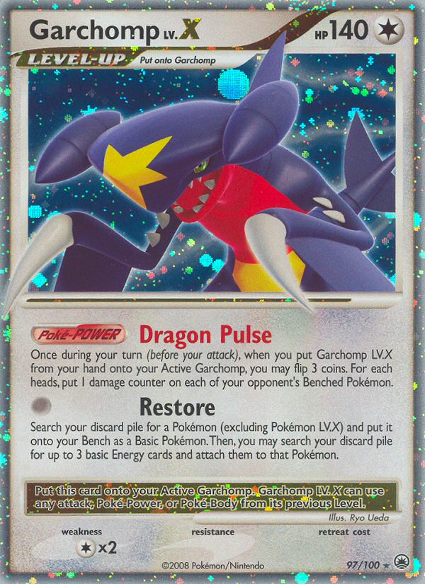 Garchomp LV.X (97/100) [Diamond & Pearl: Majestic Dawn] | Fandemonia Ltd