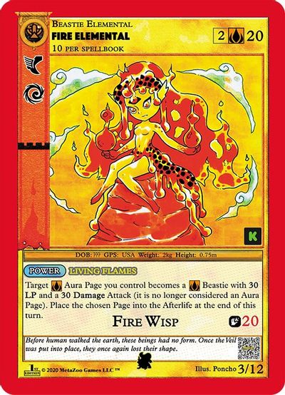 Fire Elemental (Kickstarter Edition) [Salamander Queen Starter Deck] | Fandemonia Ltd