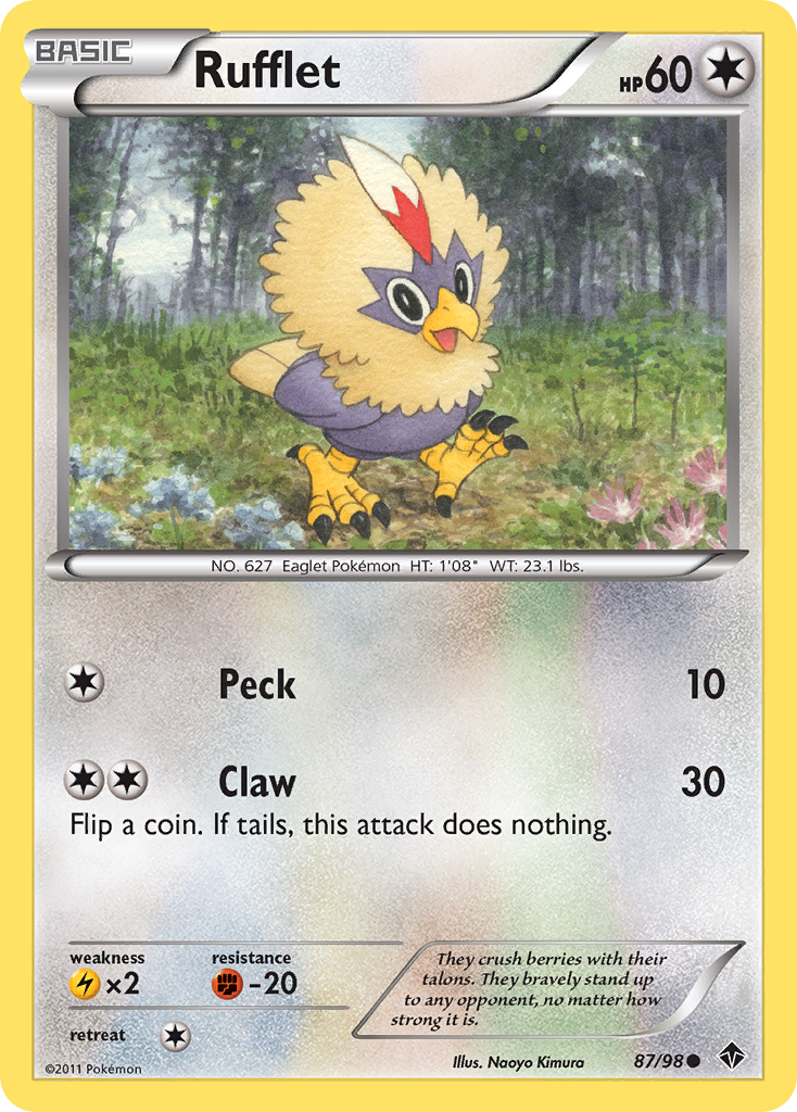 Rufflet (87/98) [Black & White: Emerging Powers] | Fandemonia Ltd