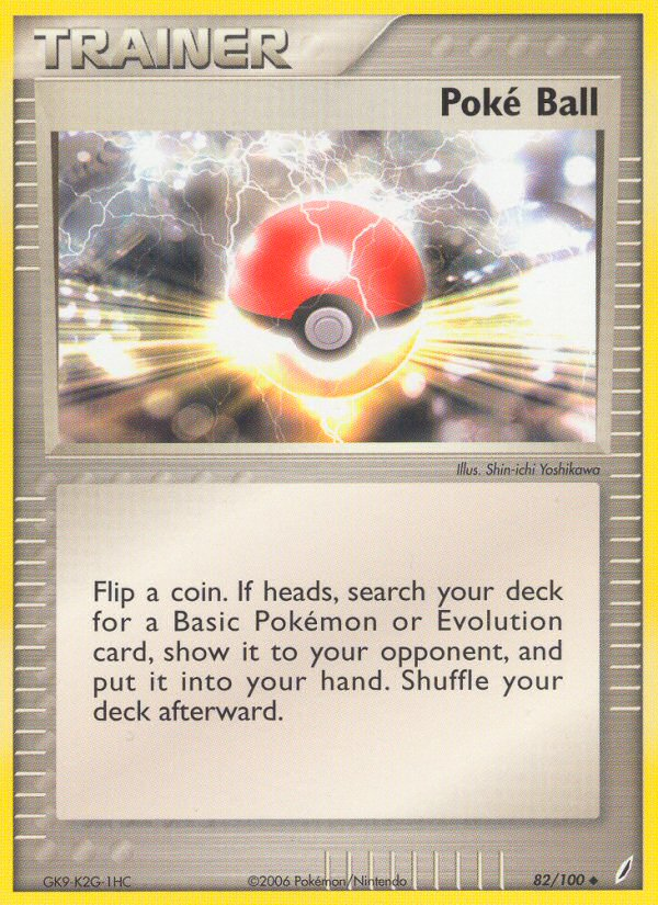 Poke Ball (82/100) [EX: Crystal Guardians] | Fandemonia Ltd