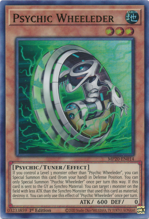 Psychic Wheeleder [MP20-EN014] Ultra Rare | Fandemonia Ltd