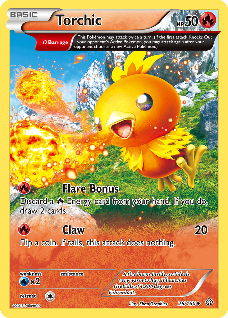 Torchic (26/160) [XY: Primal Clash] | Fandemonia Ltd