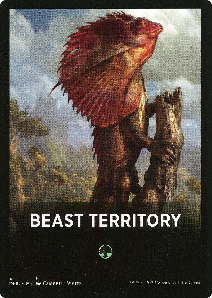 Beast Territory Theme Card [Dominaria United Tokens] | Fandemonia Ltd