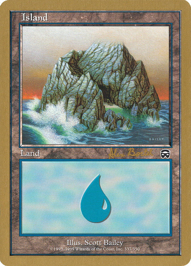 Island (ab337a) (Alex Borteh) [World Championship Decks 2001] | Fandemonia Ltd