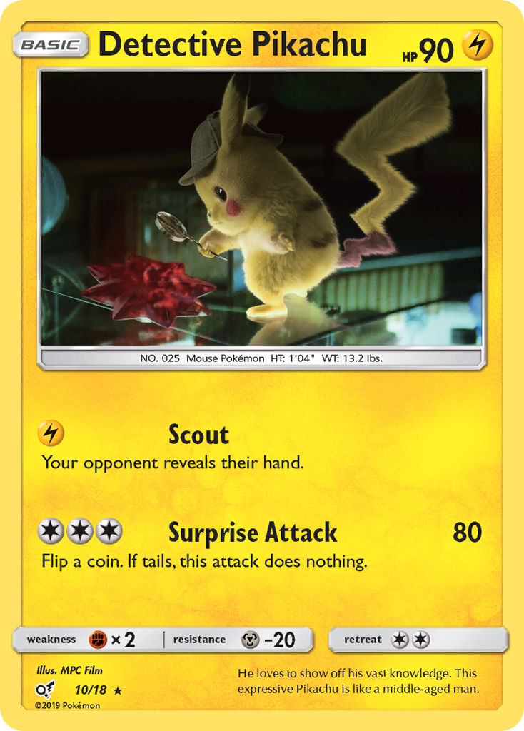 Detective Pikachu (10/18) [Sun & Moon: Detective Pikachu] | Fandemonia Ltd