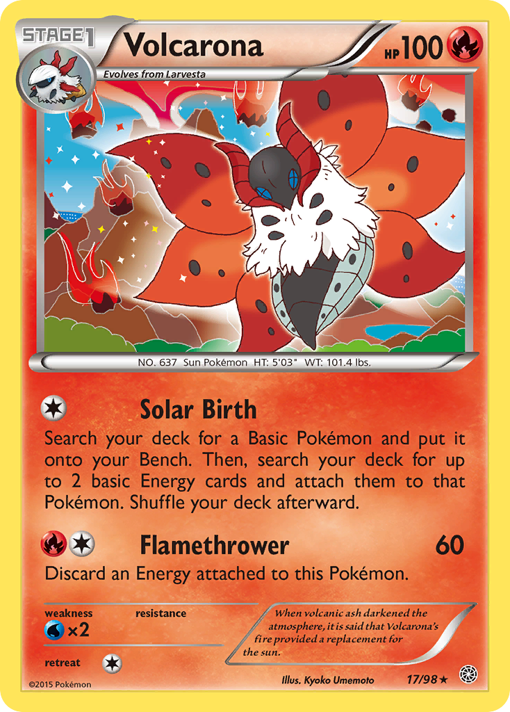 Volcarona (17/98) [XY: Ancient Origins] | Fandemonia Ltd