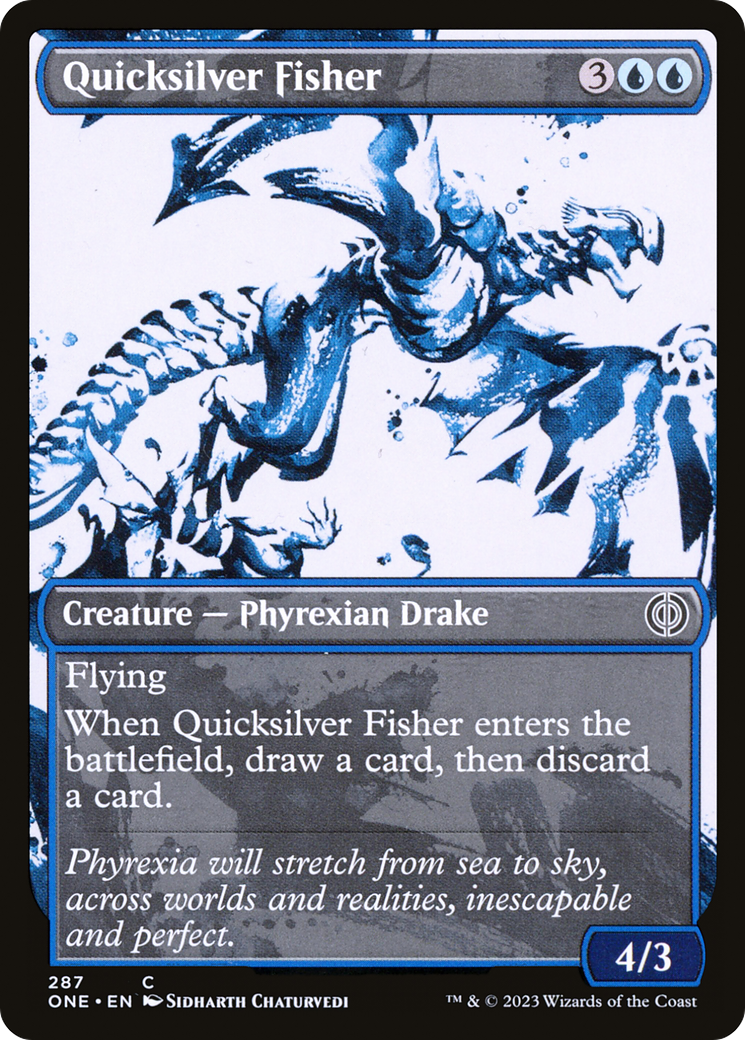 Quicksilver Fisher (Showcase Ichor) [Phyrexia: All Will Be One] | Fandemonia Ltd