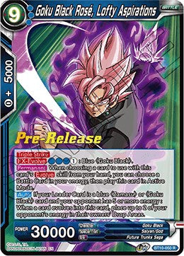 Goku Black Rose, Lofty Aspirations (BT10-050) [Rise of the Unison Warrior Prerelease Promos] | Fandemonia Ltd