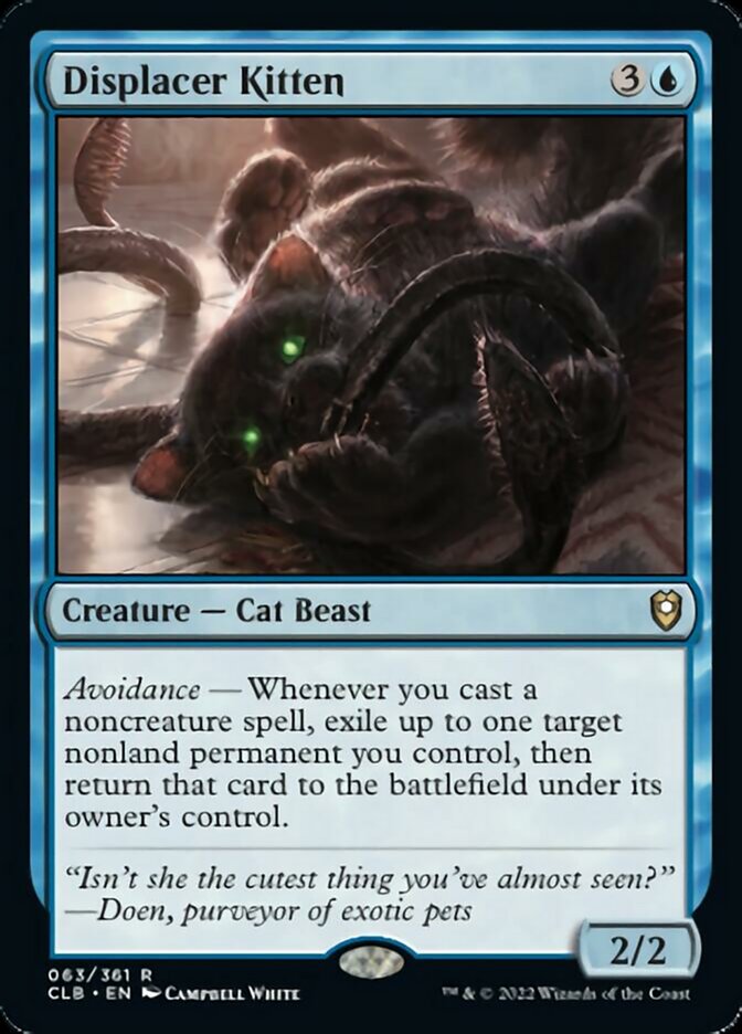 Displacer Kitten [Commander Legends: Battle for Baldur's Gate] | Fandemonia Ltd