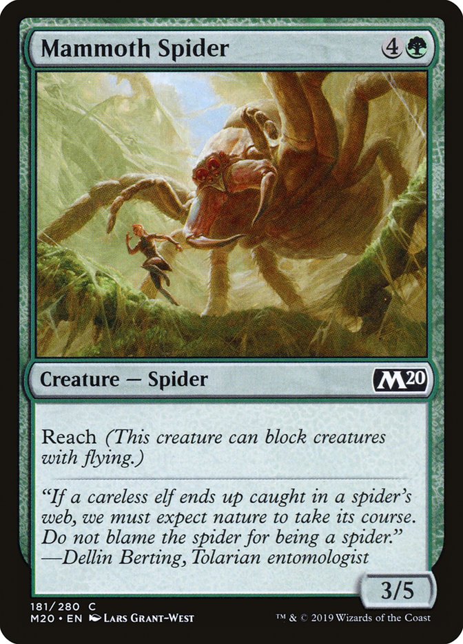 Mammoth Spider [Core Set 2020] | Fandemonia Ltd